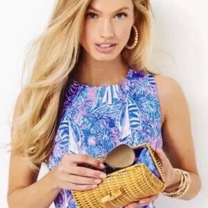 NWT- Still in Plastic- Lilly Pulitzer Wicker Clutch